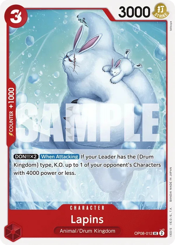 Lapins #OP08-012 Two Legends One Piece card