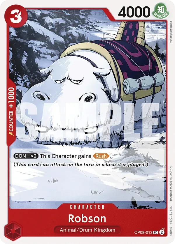 Robson #OP08-013 Two Legends One Piece card