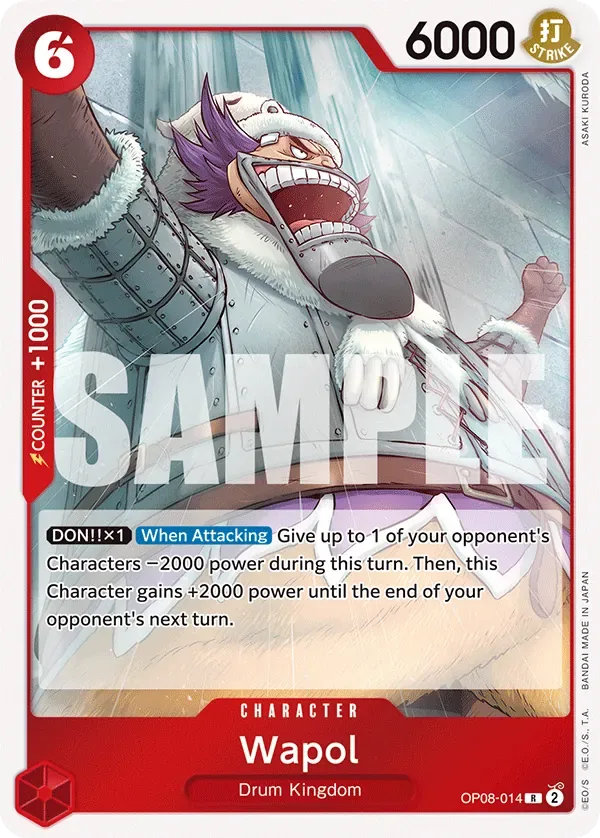Wapol #OP08-014 Two Legends One Piece card