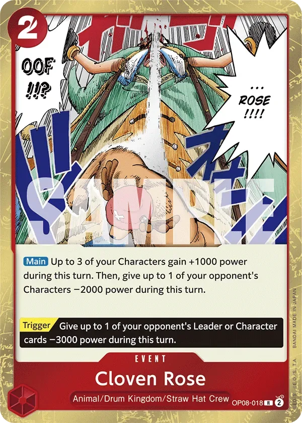 Cloven Rose #OP08-018 Two Legends One Piece card