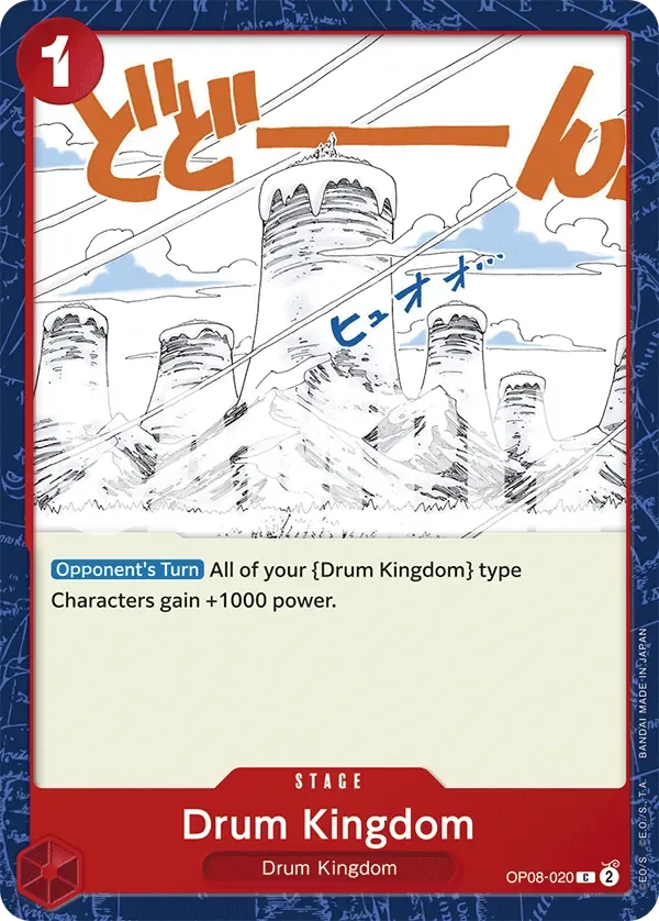 Drum Kingdom #OP08-020 Two Legends One Piece card