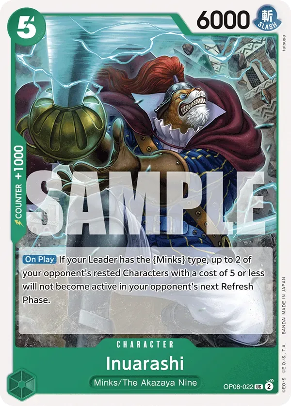 Inuarashi #OP08-022 Two Legends One Piece card