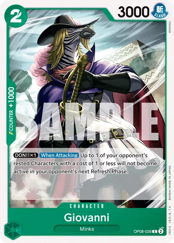 Giovanni #OP08-026 Two Legends One Piece card