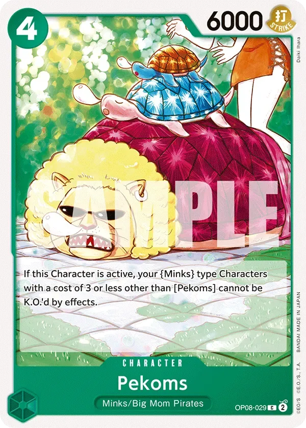 Pekoms #OP08-029 Two Legends One Piece card