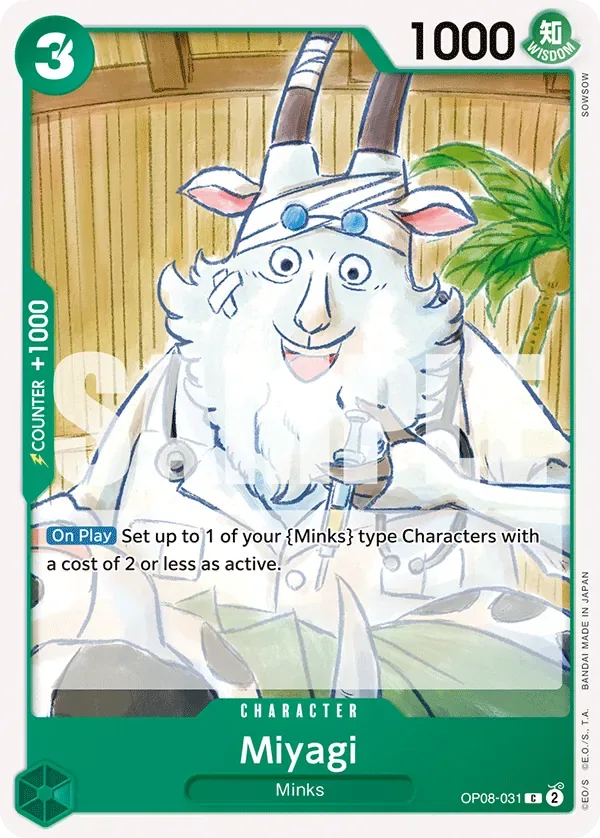 Miyagi #OP08-031 Two Legends One Piece card