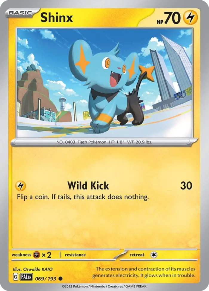 Shinx #69 Paldea Evolved Pokemon card
