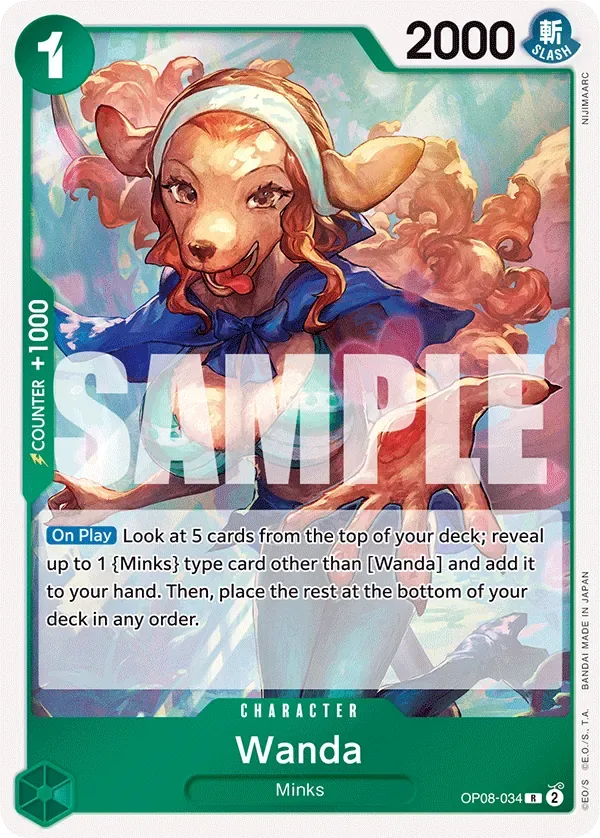 Wanda #OP08-034 Two Legends One Piece card