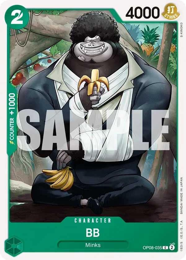 BB #OP08-035 Two Legends One Piece card