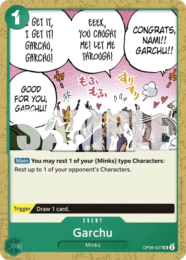 Garchu #OP08-037 Two Legends One Piece card