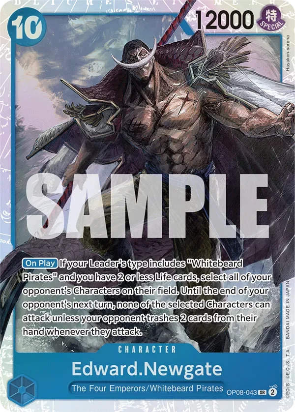 Edward.Newgate #OP08-043 Two Legends One Piece card