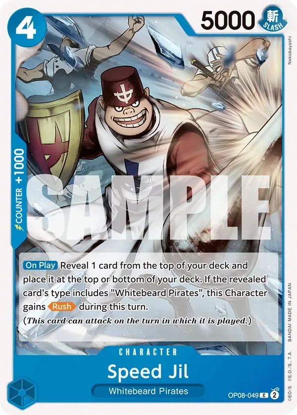 Speed Jil #OP08-049 Two Legends One Piece card