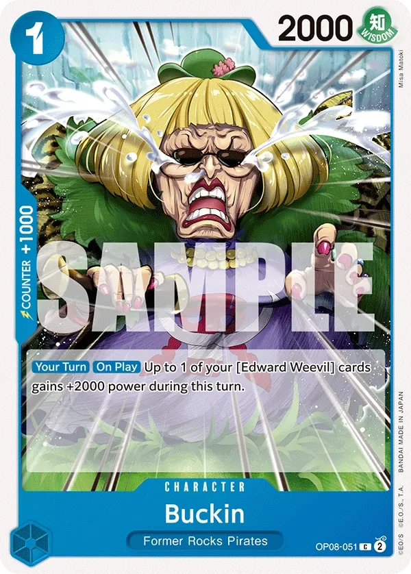 Buckin #OP08-051 Two Legends One Piece card