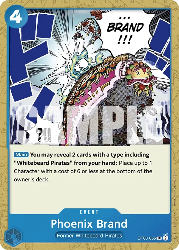 Phoenix Brand #OP08-055 Two Legends One Piece card