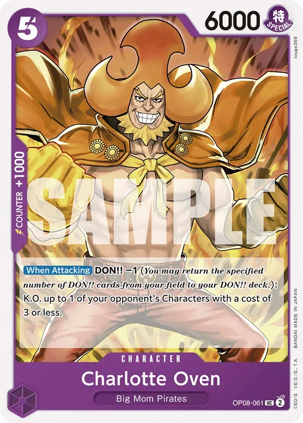 Charlotte Oven #OP08-061 Two Legends One Piece card