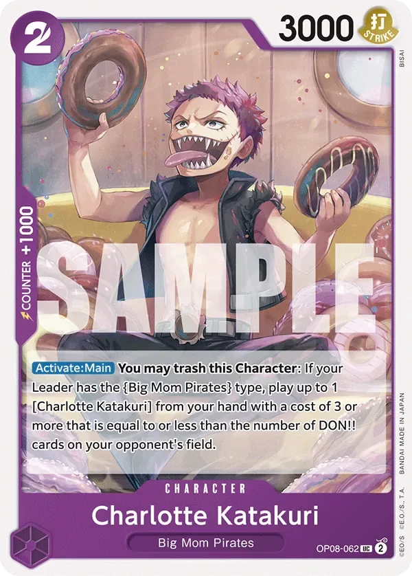 Charlotte Katakuri #OP08-062 Two Legends One Piece card