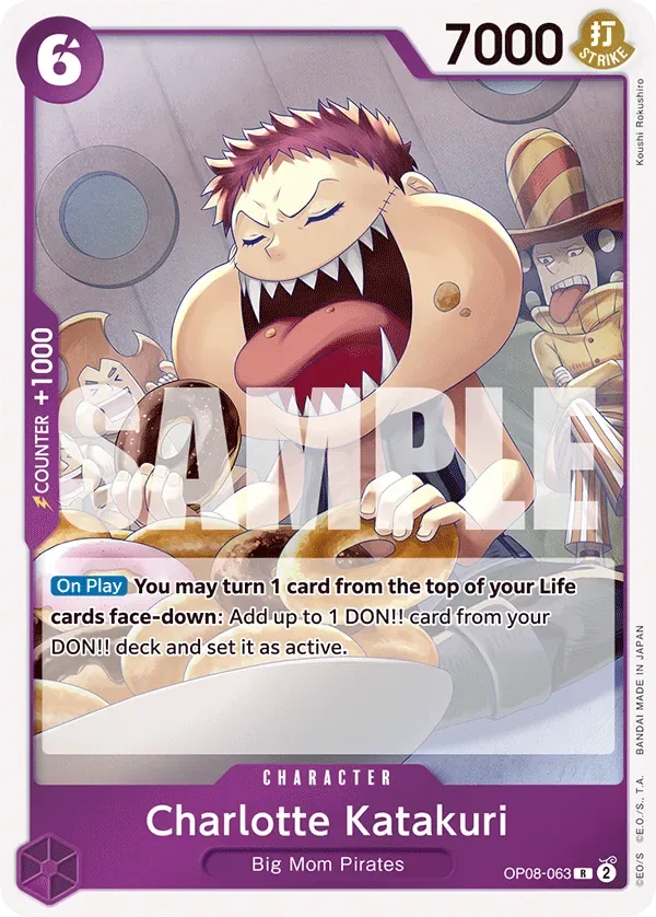 Charlotte Katakuri #OP08-063 Two Legends One Piece card