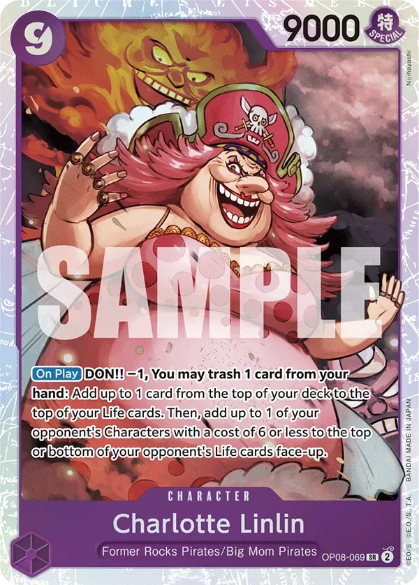 Charlotte Linlin #OP08-069 Two Legends One Piece card