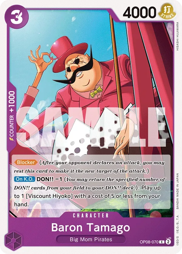 Baron Tamago #OP08-070 Two Legends One Piece card