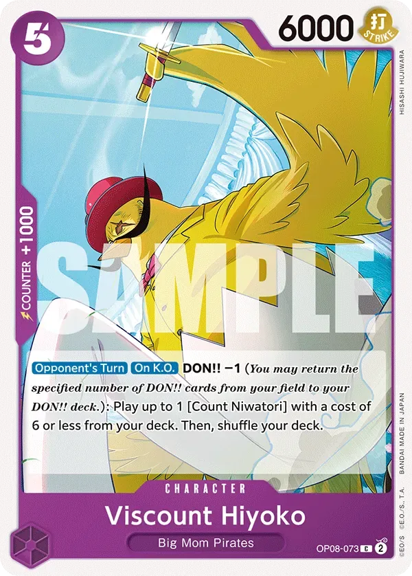 Viscount Hiyoko #OP08-073 Two Legends One Piece card