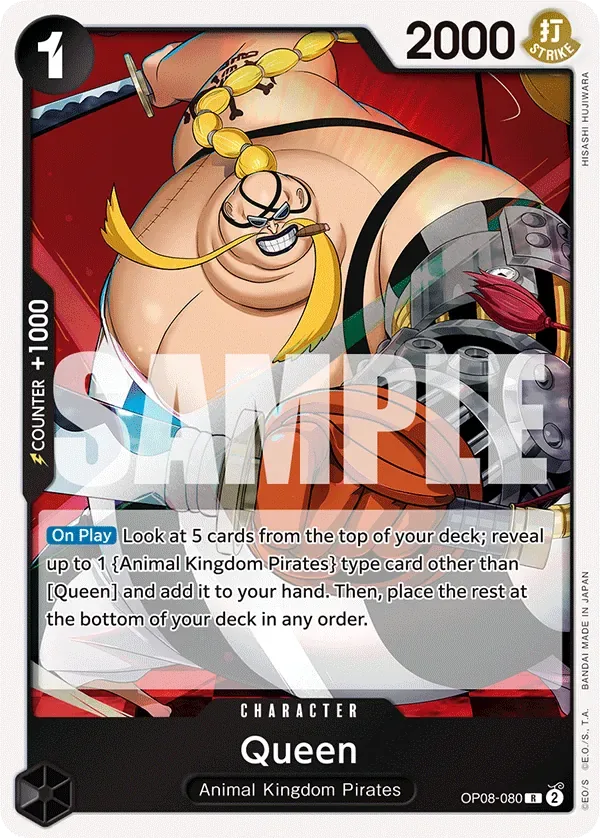 Queen #OP08-080 Two Legends One Piece card