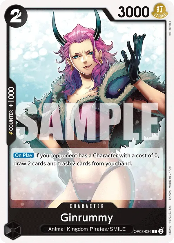 Ginrummy #OP08-086 Two Legends One Piece card