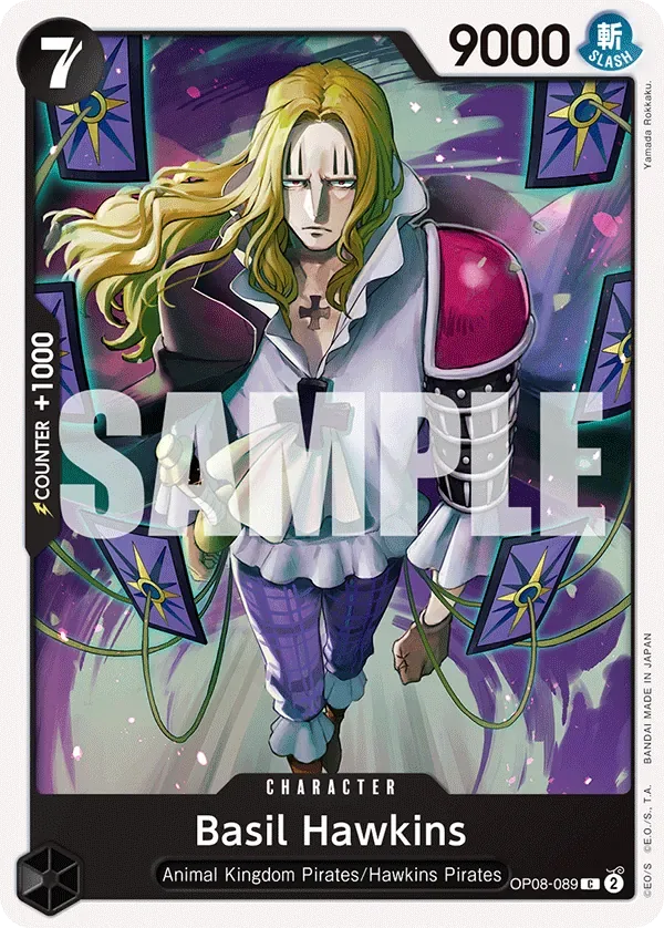 Basil Hawkins #OP08-089 Two Legends One Piece card