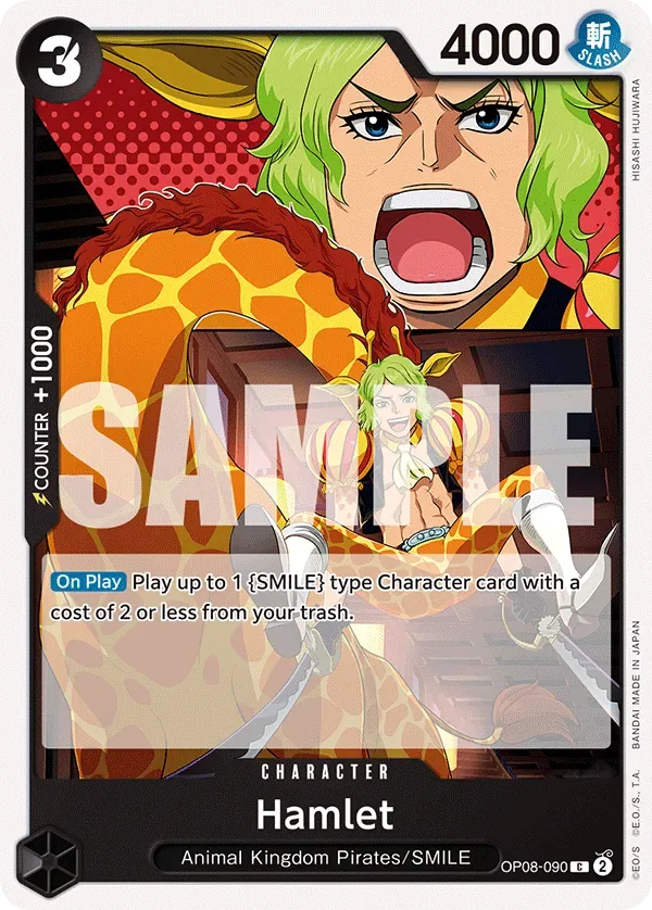 Hamlet #OP08-090 Two Legends One Piece card