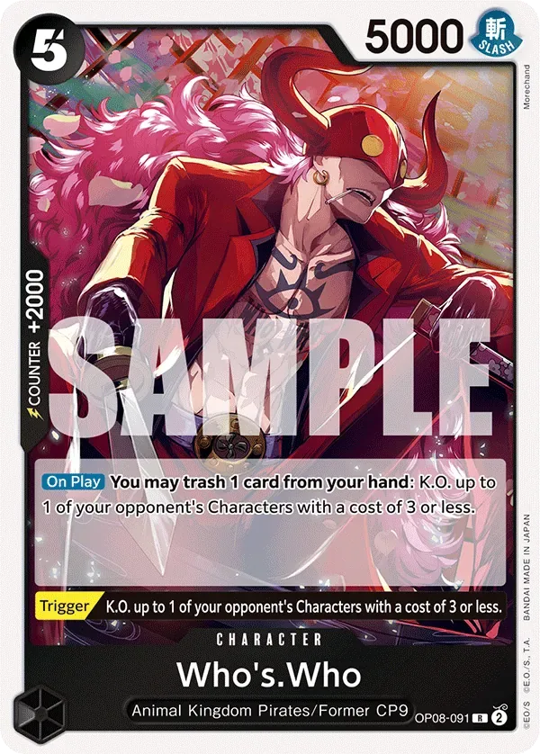 Who's.Who #OP08-091 Two Legends One Piece card