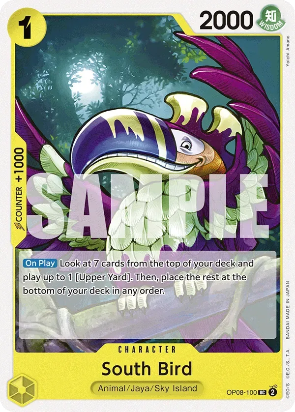 South Bird #OP08-100 Two Legends One Piece card
