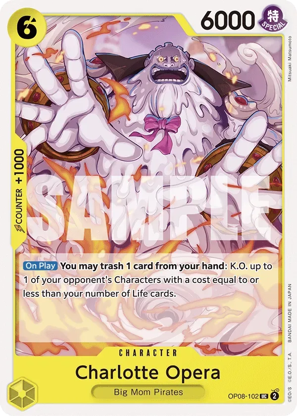 Charlotte Opera #OP08-102 Two Legends One Piece card