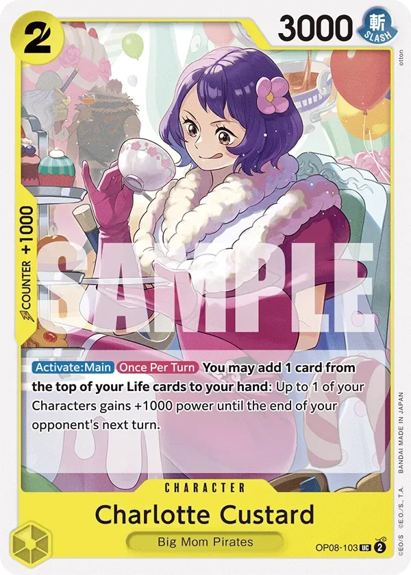 Charlotte Custard #OP08-103 Two Legends One Piece card