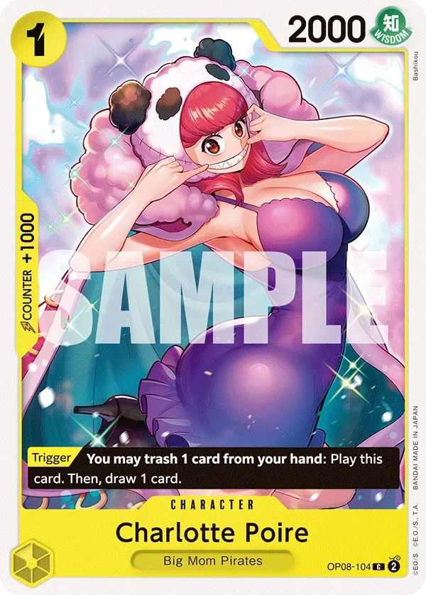 Charlotte Poire #OP08-104 Two Legends One Piece card