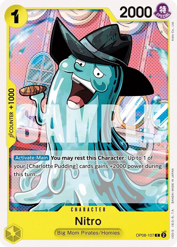Nitro #OP08-107 Two Legends One Piece card