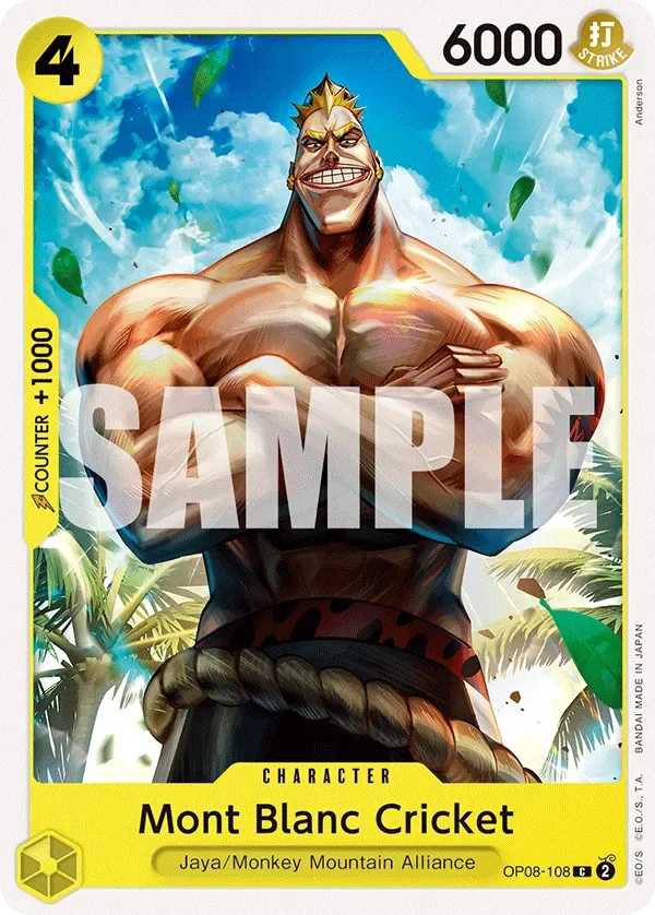 Mont Blanc Cricket #OP08-108 Two Legends One Piece card