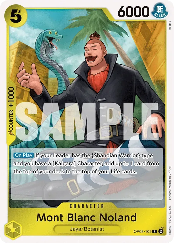 Mont Blanc Noland #OP08-109 Two Legends One Piece card