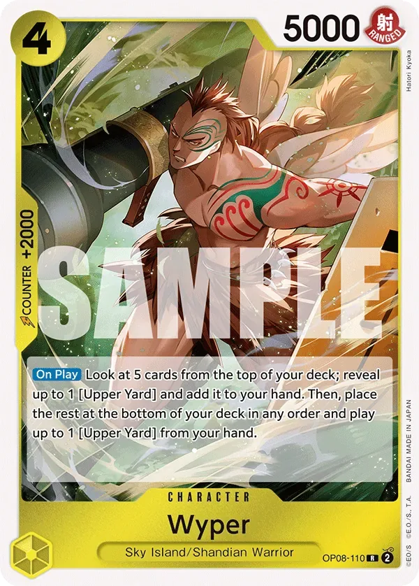 Wyper #OP08-110 Two Legends One Piece card