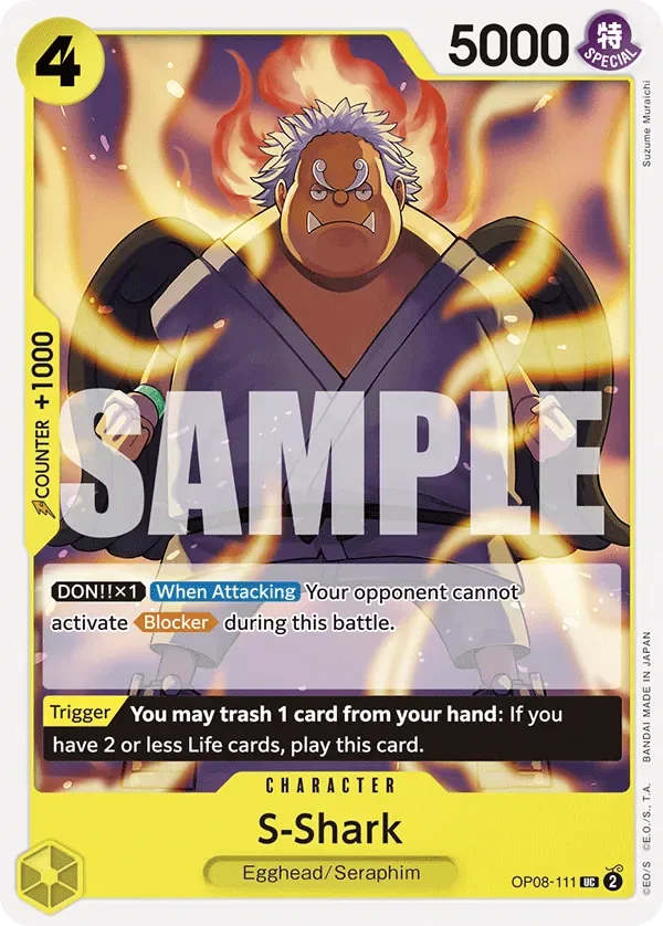 S-Shark #OP08-111 Two Legends One Piece card