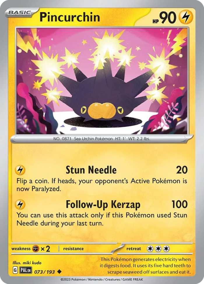 Pincurchin #73 Paldea Evolved Pokemon card