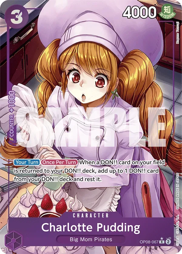 Charlotte Pudding #OP08-067 Two Legends One Piece card
