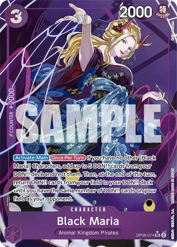 Black Maria #OP08-074 Two Legends One Piece card