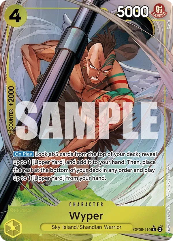 Wyper #OP08-110 Two Legends One Piece card