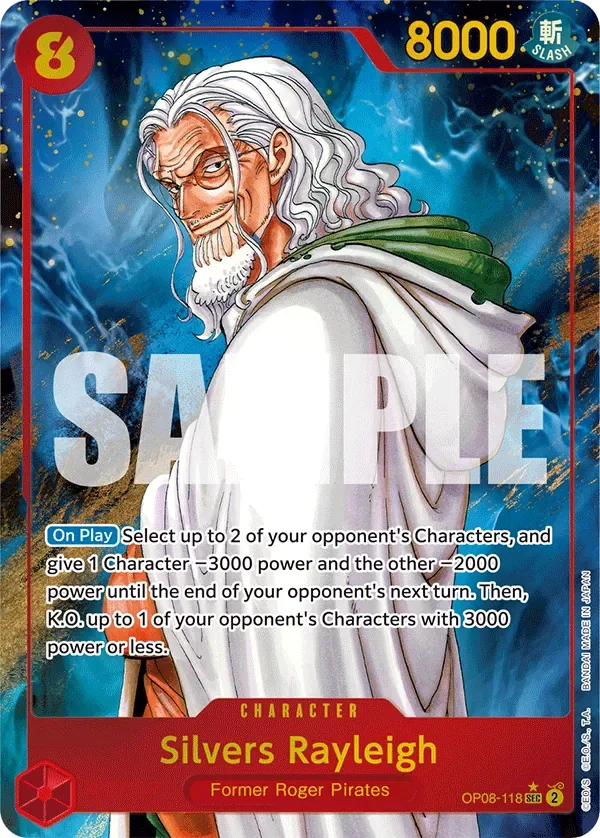 Silvers Rayleigh #OP08-118 Two Legends One Piece card