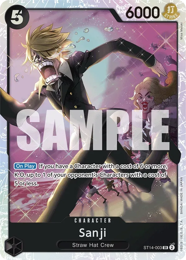 Sanji #ST14-003 3D2Y One Piece card