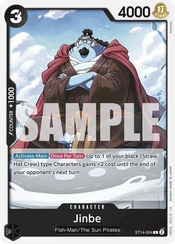 Jinbe #ST14-004 3D2Y One Piece card