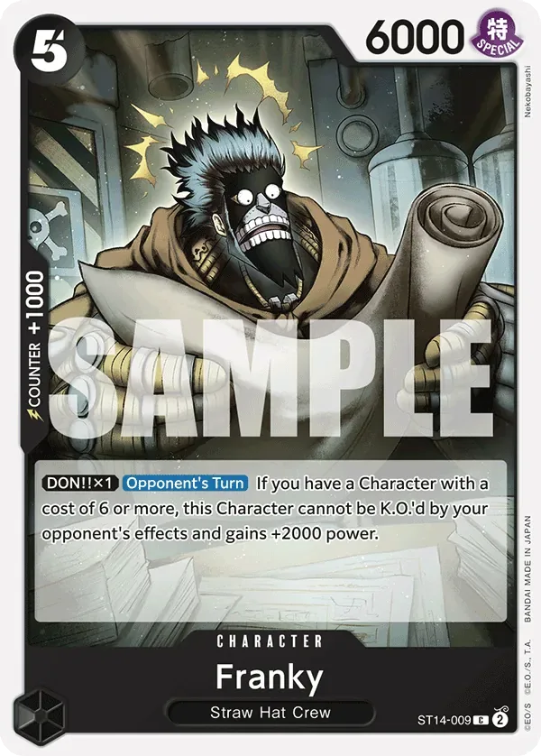 Franky #ST14-009 3D2Y One Piece card