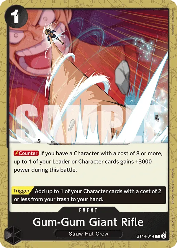 Gum-Gum Giant Rifle #ST14-014 3D2Y One Piece card