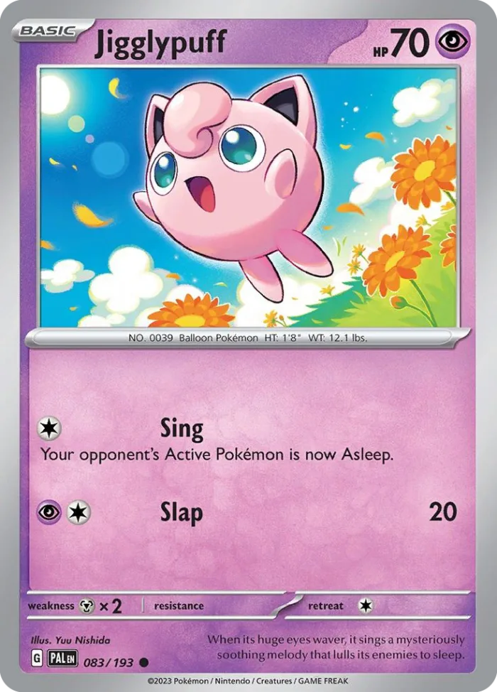 Jigglypuff #83 Paldea Evolved Pokemon card