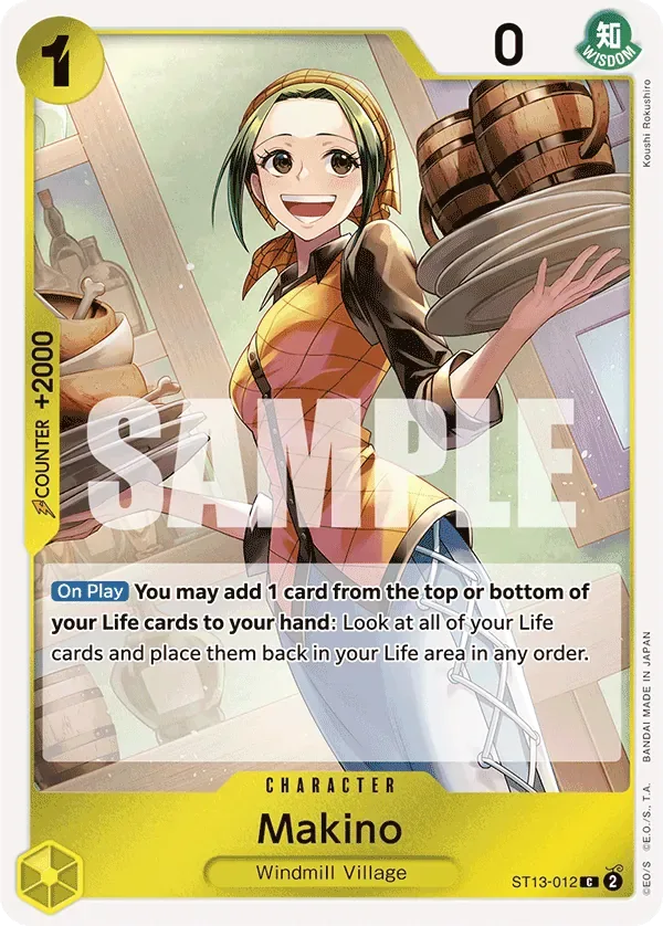 Makino #ST13-012 Ultra Deck: The Three Brothers One Piece card