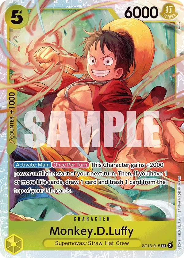 Monkey.D.Luffy #ST13-015 Ultra Deck: The Three Brothers One Piece card