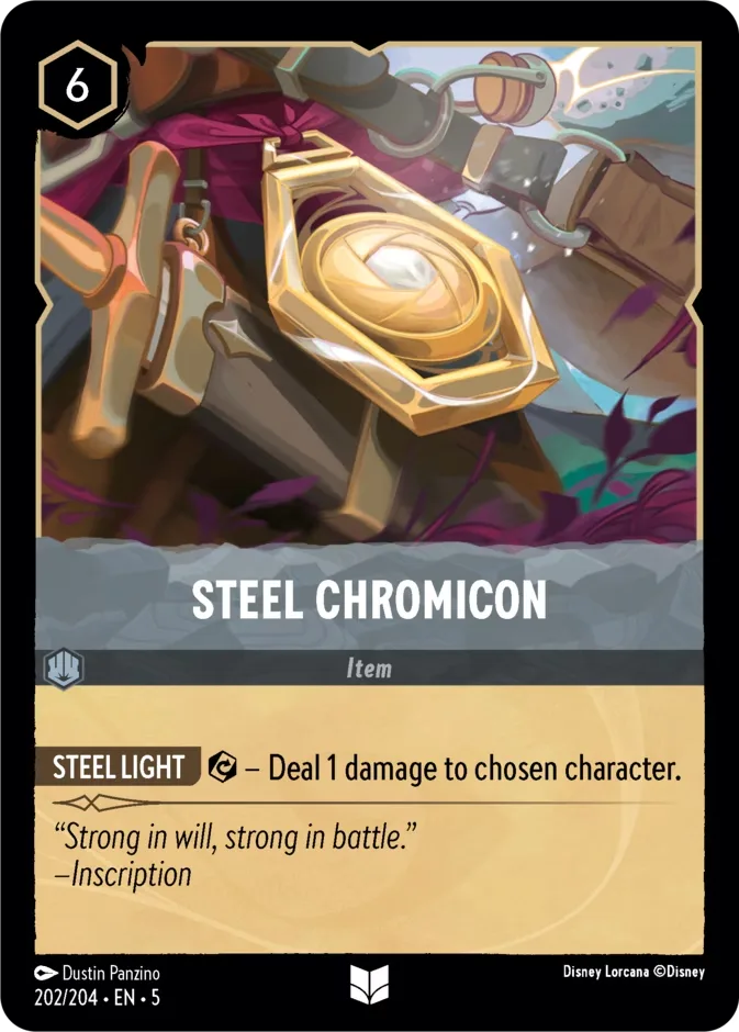Steel Chromicon #202 Shimmering Skies Disney Lorcana card
